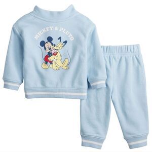 Jumping Beans Disney Mickey Mouse & Pluto Baby Top & Jogger Set
